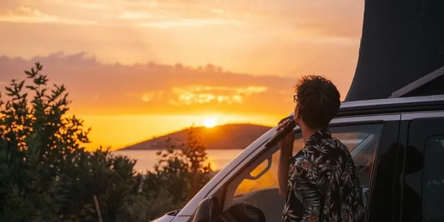 Camper Sonnenuntergang